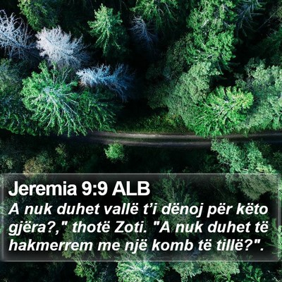 Jeremia 9:9 ALB Bible Verse Image