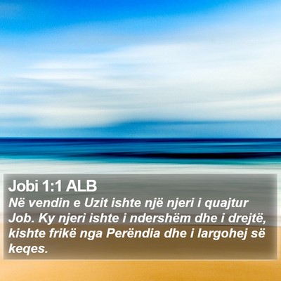 Jobi 1:1 ALB Bible Verse Image
