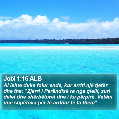 Jobi 1:16 ALB Bible Verse Image