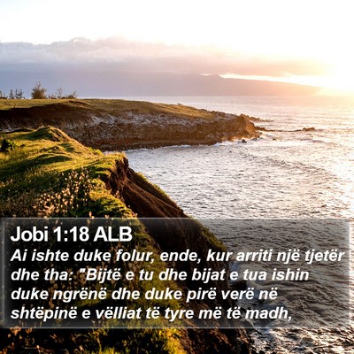 Jobi 1:18 ALB Bible Verse Image