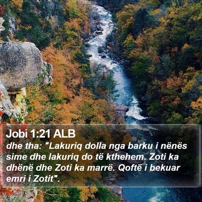 Jobi 1:21 ALB Bible Verse Image