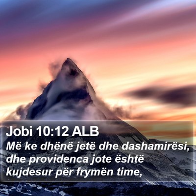 Jobi 10:12 ALB Bible Verse Image