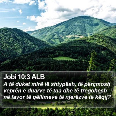 Jobi 10:3 ALB Bible Verse Image
