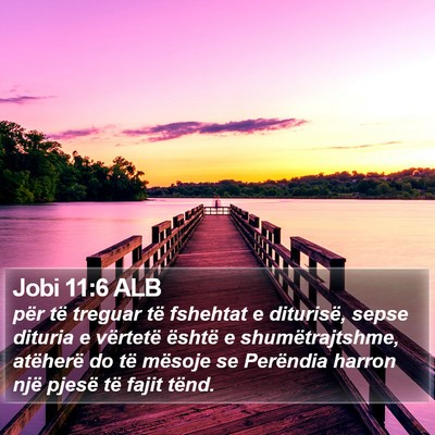 Jobi 11:6 ALB Bible Verse Image