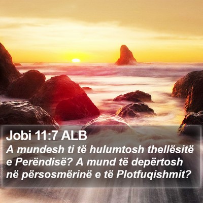 Jobi 11:7 ALB Bible Verse Image