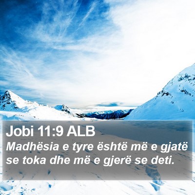 Jobi 11:9 ALB Bible Verse Image