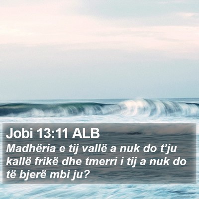 Jobi 13:11 ALB Bible Verse Image