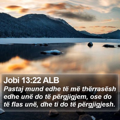 Jobi 13:22 ALB Bible Verse Image