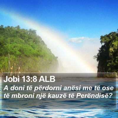 Jobi 13:8 ALB Bible Verse Image