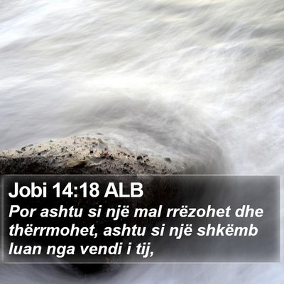 Jobi 14:18 ALB Bible Verse Image