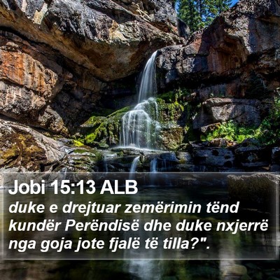 Jobi 15:13 ALB Bible Verse Image