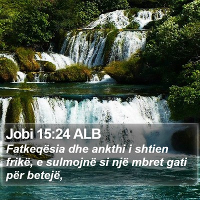 Jobi 15:24 ALB Bible Verse Image