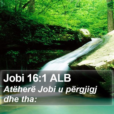 Jobi 16:1 ALB Bible Verse Image
