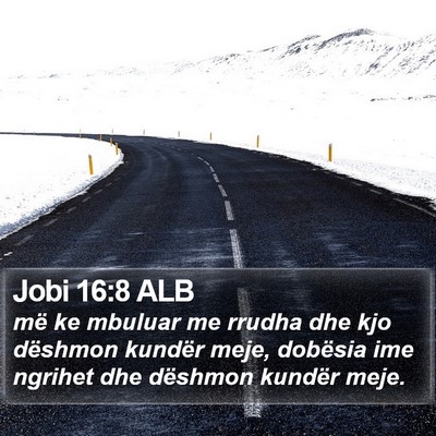 Jobi 16:8 ALB Bible Verse Image