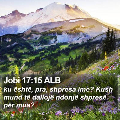Jobi 17:15 ALB Bible Verse Image