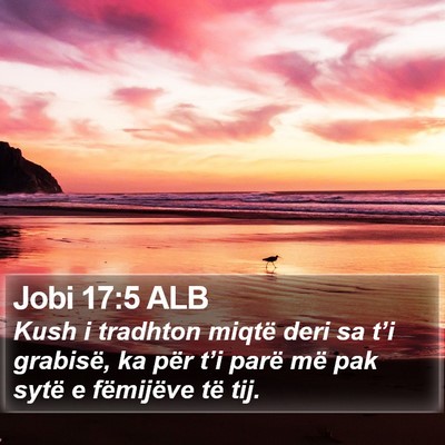 Jobi 17:5 ALB Bible Verse Image