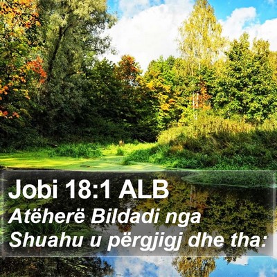 Jobi 18:1 ALB Bible Verse Image