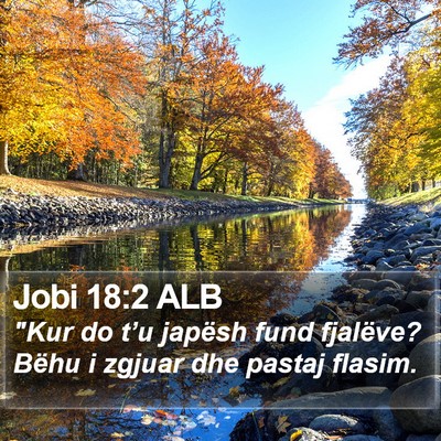 Jobi 18:2 ALB Bible Verse Image