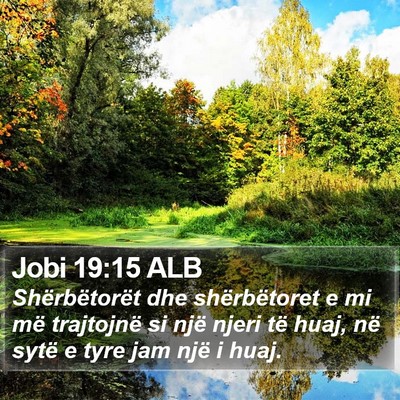 Jobi 19:15 ALB Bible Verse Image