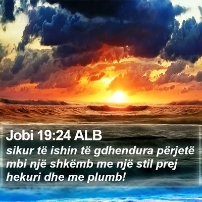 Jobi 19:24 ALB Bible Verse Image