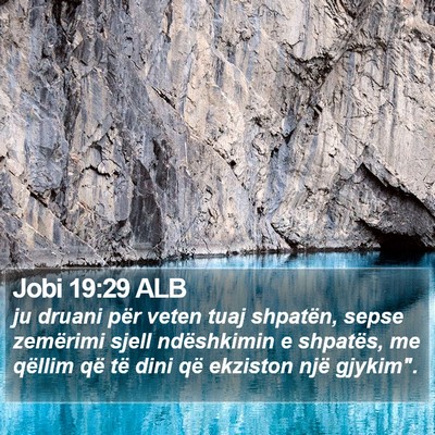 Jobi 19:29 ALB Bible Verse Image