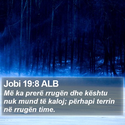 Jobi 19:8 ALB Bible Verse Image