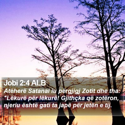 Jobi 2:4 ALB Bible Verse Image