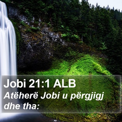 Jobi 21:1 ALB Bible Verse Image