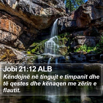 Jobi 21:12 ALB Bible Verse Image