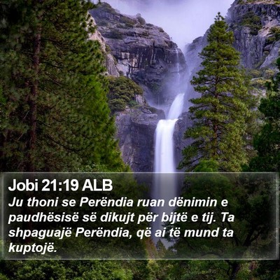 Jobi 21:19 ALB Bible Verse Image