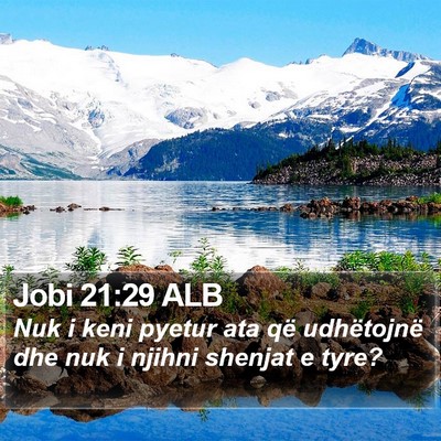 Jobi 21:29 ALB Bible Verse Image