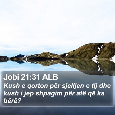 Jobi 21:31 ALB Bible Verse Image