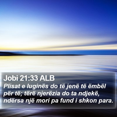 Jobi 21:33 ALB Bible Verse Image