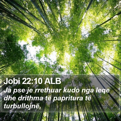 Jobi 22:10 ALB Bible Verse Image