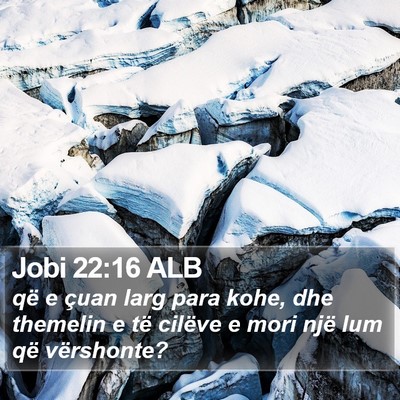 Jobi 22:16 ALB Bible Verse Image