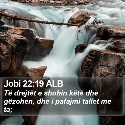 Jobi 22:19 ALB Bible Verse Image