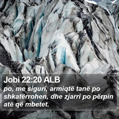 Jobi 22:20 ALB Bible Verse Image
