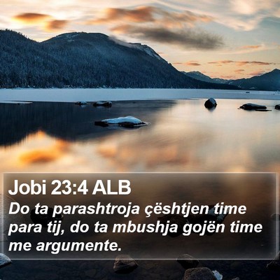 Jobi 23:4 ALB Bible Verse Image
