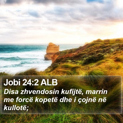 Jobi 24:2 ALB Bible Verse Image