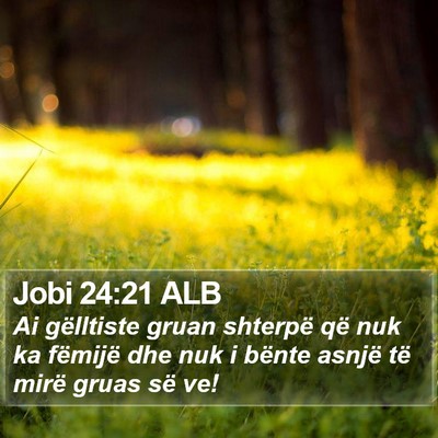 Jobi 24:21 ALB Bible Verse Image