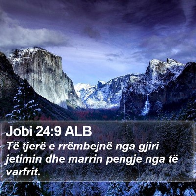 Jobi 24:9 ALB Bible Verse Image