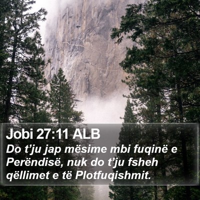 Jobi 27:11 ALB Bible Verse Image