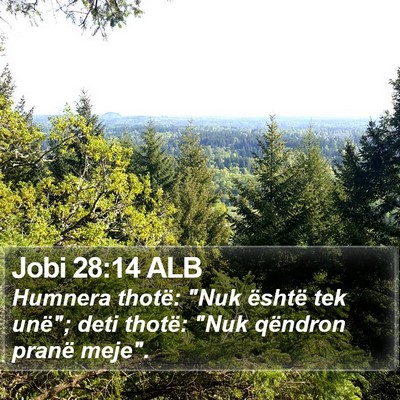 Jobi 28:14 ALB Bible Verse Image