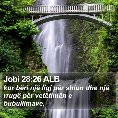 Jobi 28:26 ALB Bible Verse Image