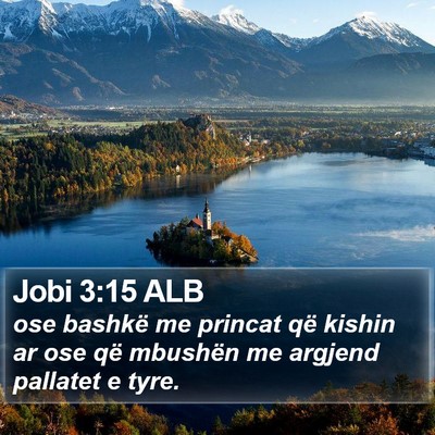 Jobi 3:15 ALB Bible Verse Image