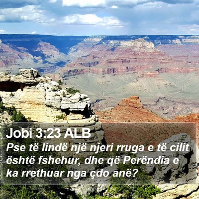 Jobi 3:23 ALB Bible Verse Image