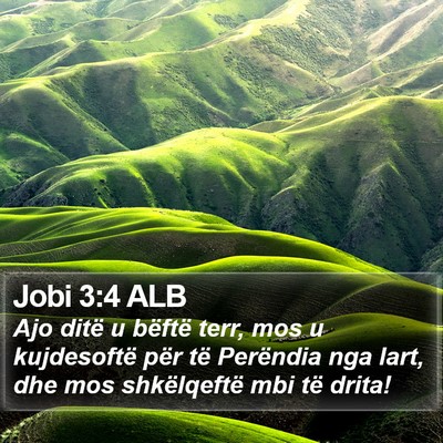 Jobi 3:4 ALB Bible Verse Image