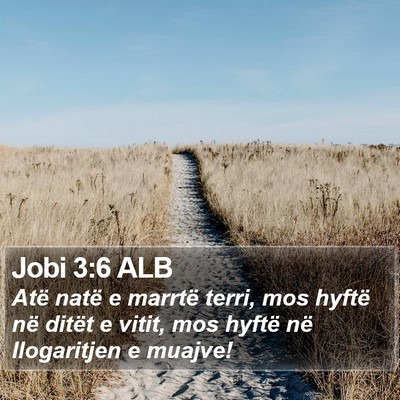 Jobi 3:6 ALB Bible Verse Image
