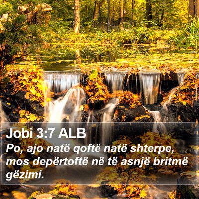 Jobi 3:7 ALB Bible Verse Image