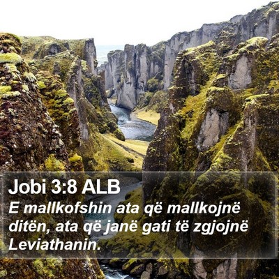 Jobi 3:8 ALB Bible Verse Image